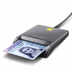 Axagon CRE-SM3T USB Smart card Flat lettore di card readers Interno USB 2.0 Nero 