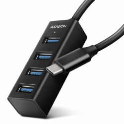 Axagon HUE-M1C hub di interfaccia USB 3.2 Gen 1 [3.1 Gen 1] Type-C 5000 Mbit/s Nero 