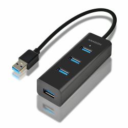 Axagon HUE-S2B hub di interfaccia USB 3.2 Gen 1 [3.1 Gen 1] Type-A 5000 Mbit/s Nero 