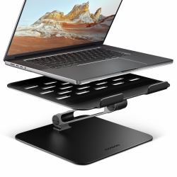 Axagon STND-LQB Laptop-Ständer, Doppelgelenk, höhenverstellbar, faltbar Supporto per laptop e tablet Nero 43,9 cm [17.3"] 