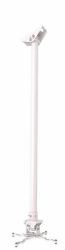B-Tech Fixed Drop Projector Ceiling - Mount with Micro-Adjustment, - 2 m, max 25 kg, Tilt +/-13Â°, Ã50mm Pole, -White - Warranty: 120M