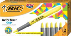BIC 811935 evidenziatore 12 pz Punta smussata Giallo 
