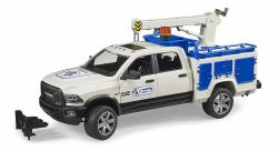 BRUDER RAM 2500 Service Truck con gru e lampeggiante 