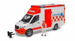 BRUDER Ambulanza MB Sprinter con autista 