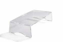BakkerElkhuizen Q-riser 90 76,2 cm [30"] Scrivania Trasparente 