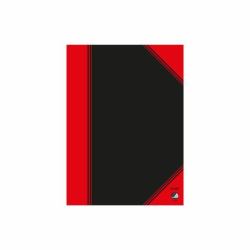 Bantex 100302813 quaderno per scrivere A5 96 fogli Nero, Rosso 