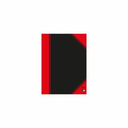 Bantex 100302825 quaderno per scrivere A6 96 fogli Nero, Rosso 