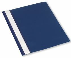 Bantex 100400329 cartellina con fermafoglio Polipropilene [PP] Blu, Trasparente 
