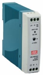 Barox PS-DIN-AC/12/20 adattatore e invertitore Interno 20 W Blu, Grigio 