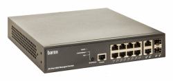 Barox RY-LGSP23-10G switch di rete Gestito L2/L3 Gigabit Ethernet [10/100/1000] Supporto Power over Ethernet [PoE] 1U Nero 