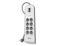 Belkin BSV804VF2M protezione da sovraccarico Bianco 8 presa[e] AC 2 m 