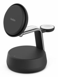 Belkin WIZ040MYCH Caricabatterie per dispositivi mobili Cuffie, Smartphone Nero, Cromo USB Carica wireless Ricarica rapida Interno 