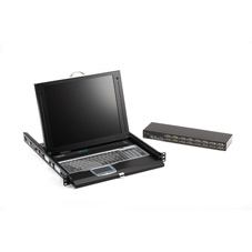 Black Box ServTray console a rack 43,2 cm [17"] 1280 x 1024 Pixel Nero 1U 
