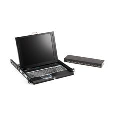 Black Box KVT417A-8UV-R2 console a rack 43,2 cm [17"] 1280 x 1024 Pixel Nero 1U 