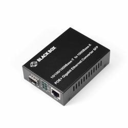Black Box LGC215A-R2 convertitore multimediale di rete 1000 Mbit/s Modalità multipla, Modalità singola Nero 