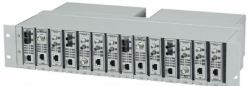 Black Box LMC200-2PS telaio dell'apparecchiatura di rete Argento 
