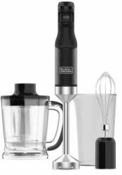Black &amp; Decker Black & Decker BXHBA1501E Frullatore ad immersione 1500 W Nero, Trasparente 