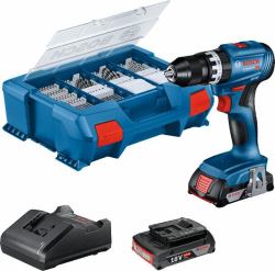 Bosch GSB 18V-45 1900 Giri/min Nero, Blu 
