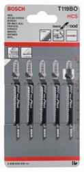 Bosch 2 608 630 310 lama per sega a gattuccio, sega a traforo e sega universale Lama per seghetto alternativo Acciaio al carbonio [HCS] 5 pz 