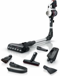 Bosch BSS711W scopa elettrica Aspirapolvere elettrica Batteria Secco Senza sacchetto 0,3 L Nero, Argento, Bianco 