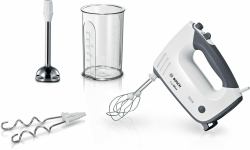 Bosch MFQ37470 Sbattitore, 750 Watt, Bianco/Grigio 