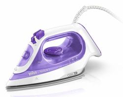 Braun TexStyle 3 - Ferro da stiro a vapore, Piastra con tecnologia FreeGlide3D, 2350W, 270ml, Viola/Bianco [SI3042VI] 