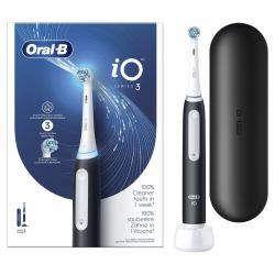 Braun Oral-B Spazzolino Elettrico iO 3 Nero, 1 Testina 