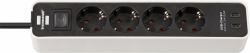 Brennenstuhl Power Extension 1.5 M 4 Ac - Outlet[S] Indoor Black, White - Warranty: 12M