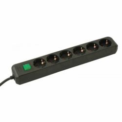 Brennenstuhl Eco prolunghe e multiple 1,5 m 6 presa[e] AC Nero 