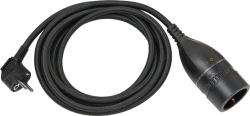 Brennenstuhl 1161830030 cavo di alimentazione Nero 5 m Spina di alimentazione di tipo E+F Barrel type N 