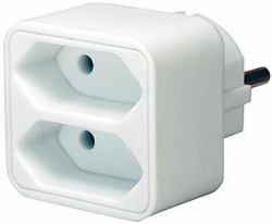 Brennenstuhl Power Plug Adapter White - Warranty: 12M