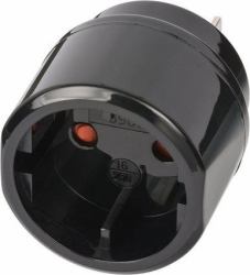 Brennenstuhl 1508450 adattatore per presa di corrente Tipo C [Europlug] Tipo A Nero 