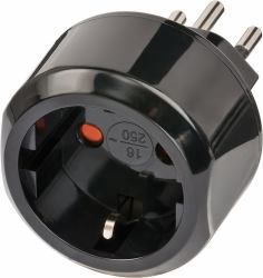 Brennenstuhl 1508642 adattatore per presa di corrente Tipo J [CH] Nero 