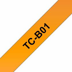 Brother TC-B01 nastro per etichettatrice Nero su arancione fluorescente 