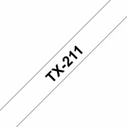 Brother TX-211 nastro per etichettatrice Nero su bianco 