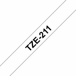 Brother TZe-211 nastro per etichettatrice Nero su bianco 