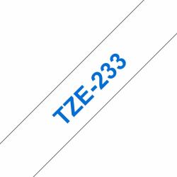 Brother TZE-233 nastro per etichettatrice Blu su bianco 
