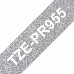 Brother TZE-PR955 nastro per etichettatrice Bianco su argento 