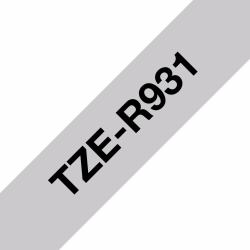 Brother TZE-R931 nastro per etichettatrice Nero su argento 