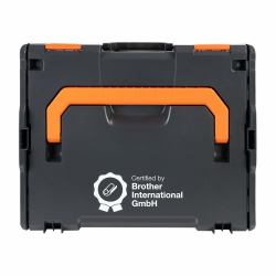 Brother ZPTOUCHLBOXXKOMPL valigetta porta attrezzi Custodia rigida Nero, Arancione 