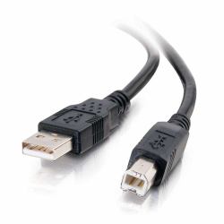 C2G Cavo USB 2.0 A/B, 1 m - Nero [3,3 piedi] 