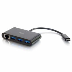 C2G 29747 replicatore di porte e docking station per laptop USB 3.2 Gen 1 [3.1 Gen 1] Type-C Nero 