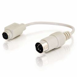 C2G 81499 cavo PS/2 0,15 m 6-p Mini-DIN Bianco, Beige 