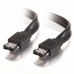 C2G 2m External Serial ATA Cable cavo SATA eSATA Nero 