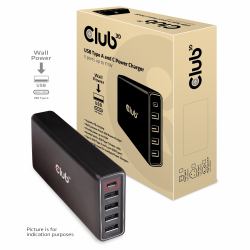 CLUB3D CAC-1903EU Caricabatterie per dispositivi mobili Universale Nero AC Interno 