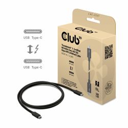 CLUB3D CAC-2501 Cavo Thunderbolt 1 m 120 Gbit/s Nero 