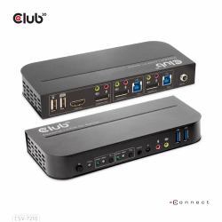 CLUB3D CSV-7210 switch per tastiera-video-mouse [kvm] Nero 