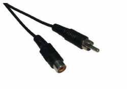 Cables Direct 3m RCA M/F cavo audio Nero 