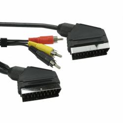 Cables Direct 1SSR3-01 Cavo SCART 1,5 m Nero 