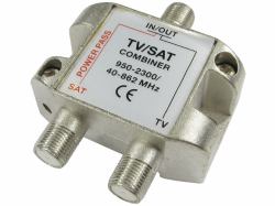 Cables Direct 2FCONN-COMBINER cavo splitter o combinatori Combinatore di cavi Metallico 